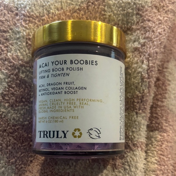 TRULY Other - TRULY Acai Your Boobies Lifting Boob Polish - Purple and Gold
